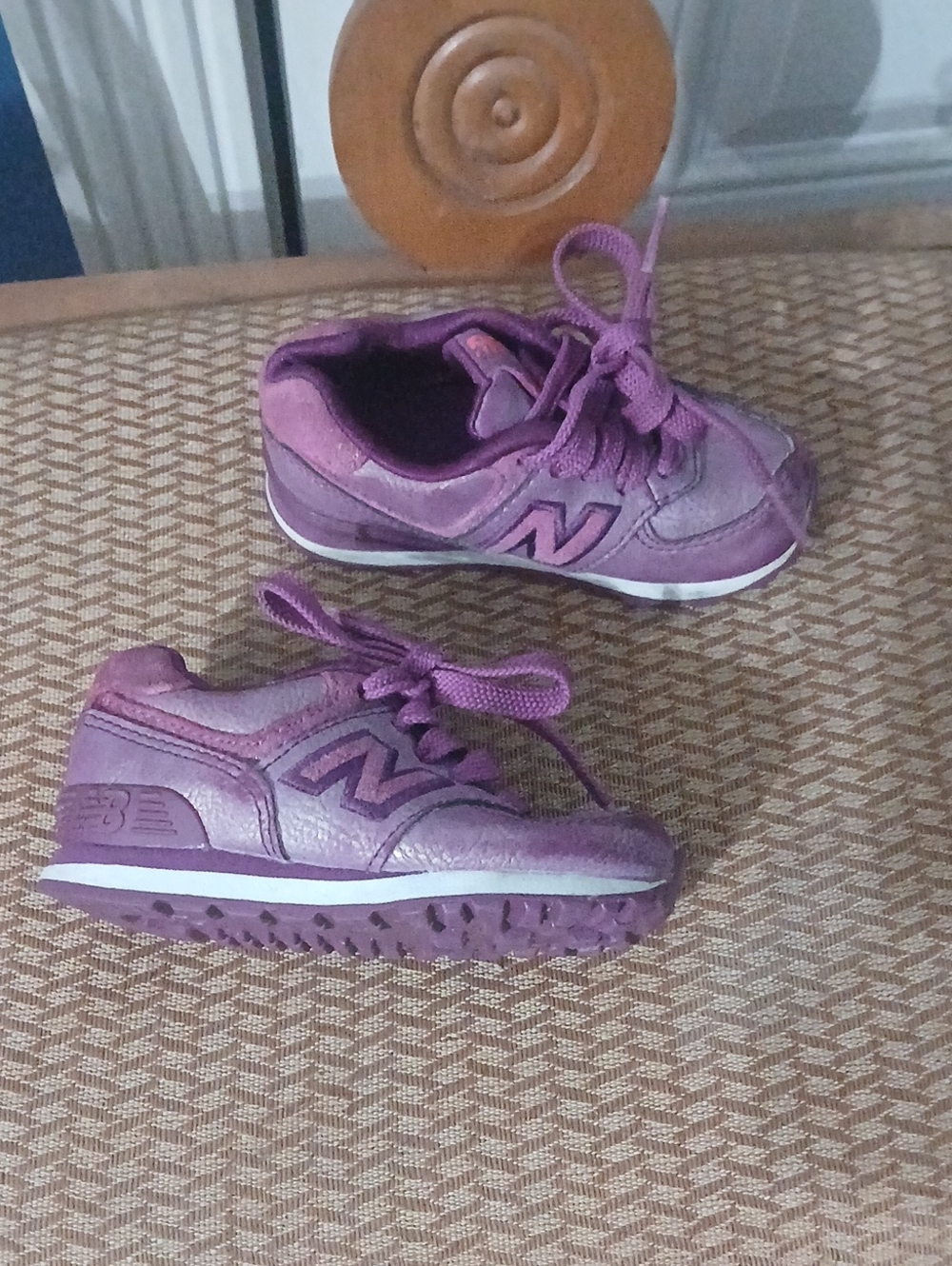 New Balance Kids Purple Lace-Up Sneakers